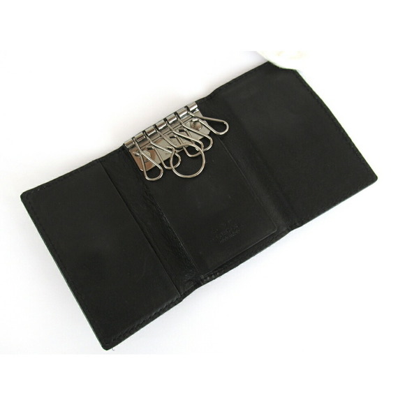 GUCCI key case black leather accessory GG - Picture 3 of 7
